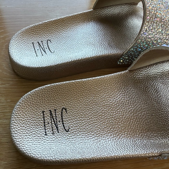 INC Women's Sparkly Rhinestone Sandals/Slides, Wms. Sz. 10, New, Never Worn - Picture 4 of 13